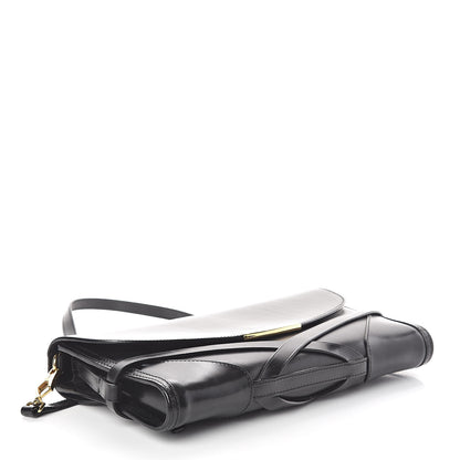 Burberry Polished Bridle Calfskin Katherine Crossbody Clutch Black 4 of 9
