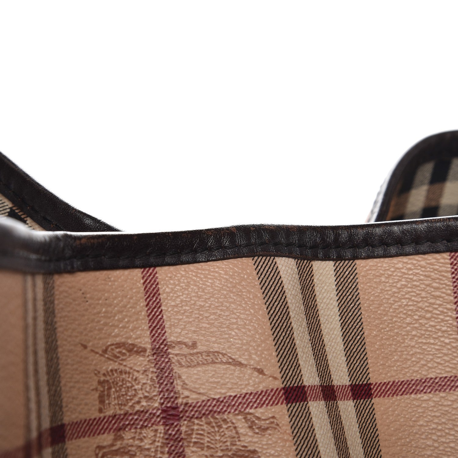 Burberry Haymarket Check Large Canterbury Tote Chocolate 13 of 22