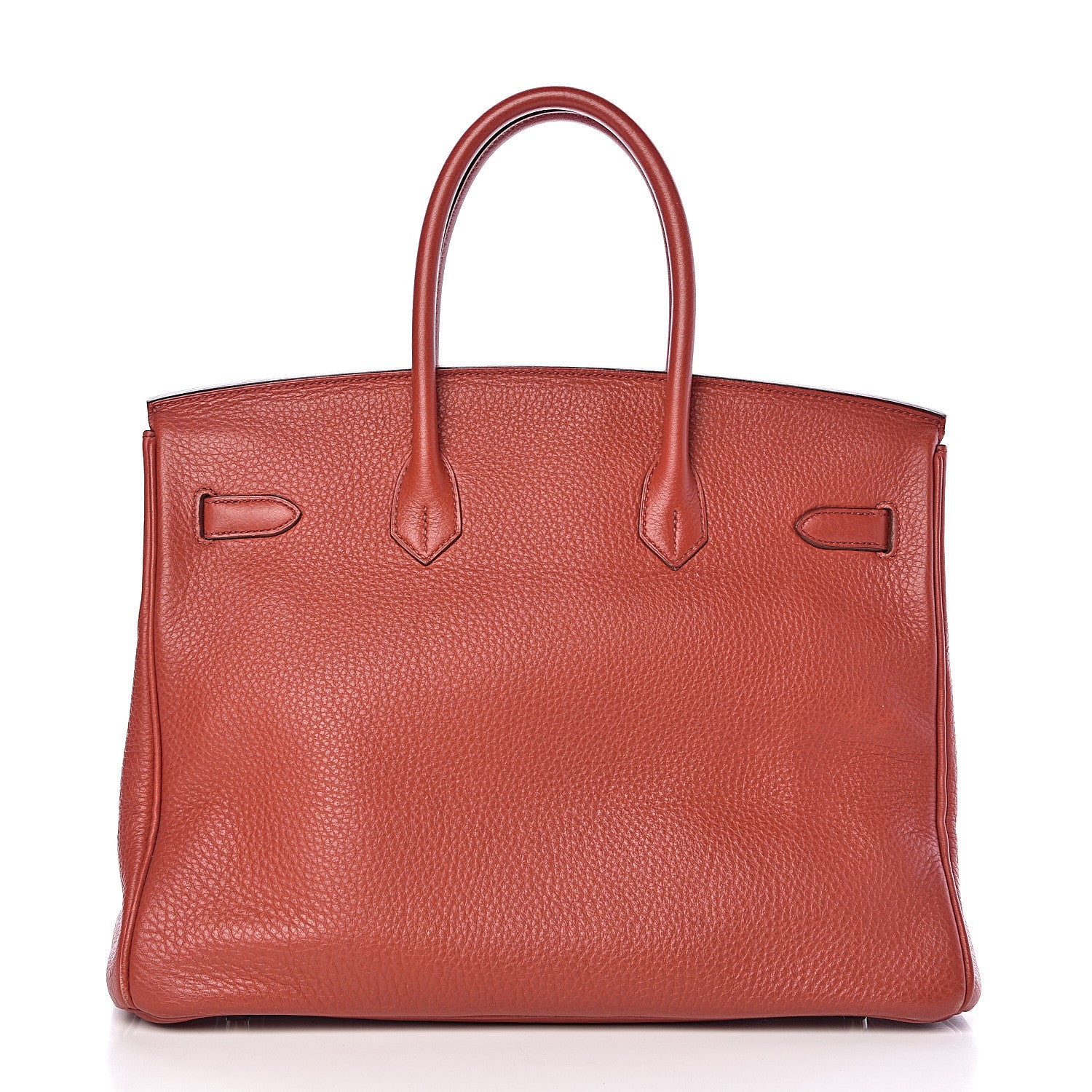 Hermes Taurillon Clemence Birkin 35 Rouge Venetian 4 of 46
