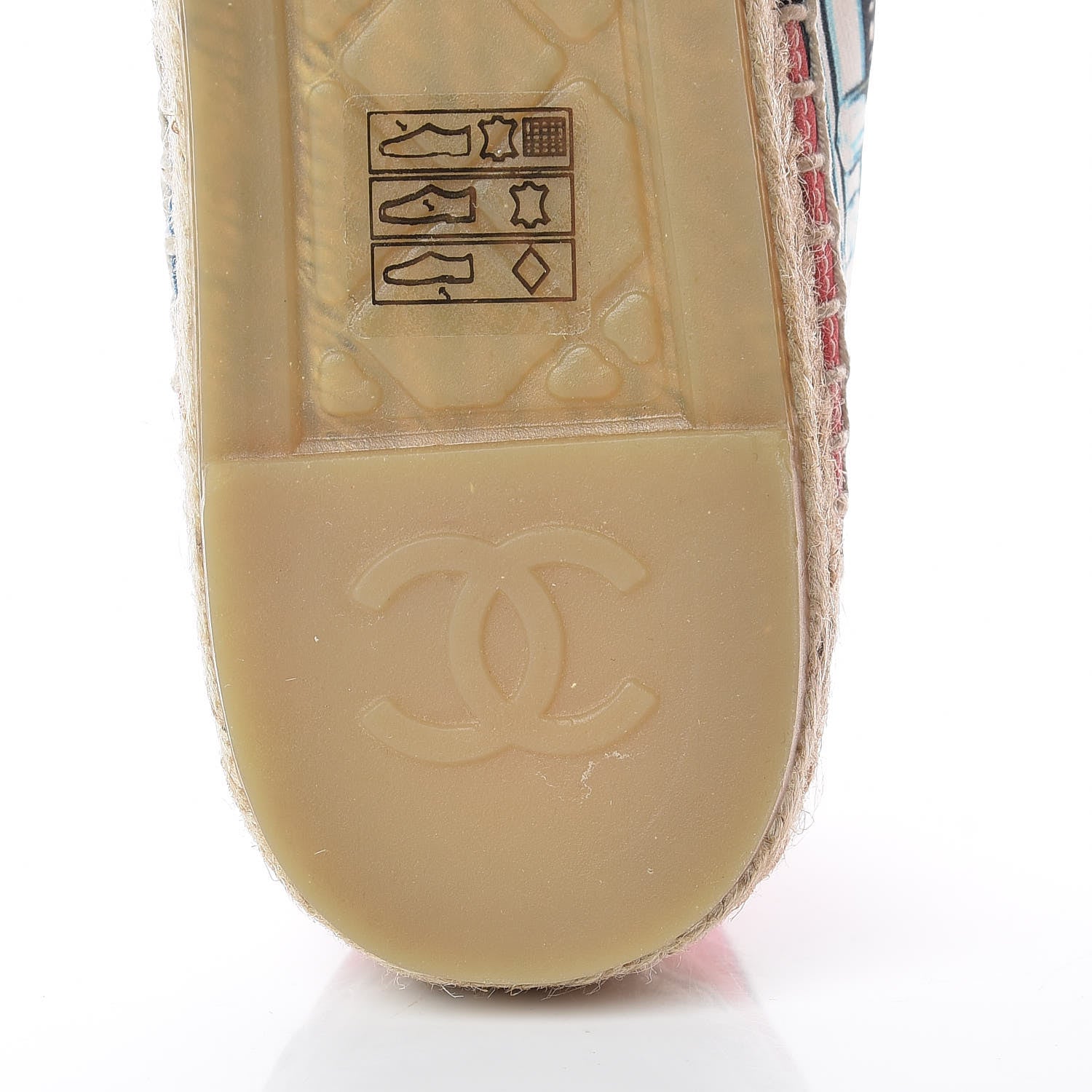 Chanel Patent Fabric CC Espadrilles 39 Multicolor Black 8 of 12