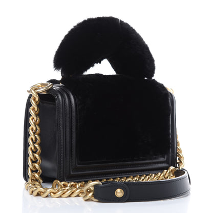 Chanel Orylag Rabbit Fur Calfskin Small Boy Flap Black 3 of 12
