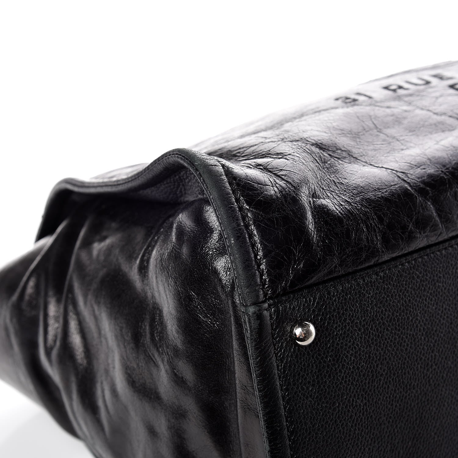 Chanel Glazed Calfskin Large Deauville Tote Black 11 of 15