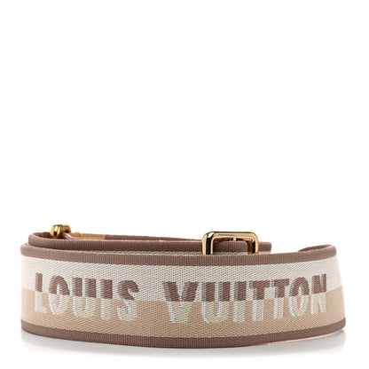 Louis Vuitton Jacquard Speedy Bandouliere 20 Shoulder Strap Beige 2 of 3
