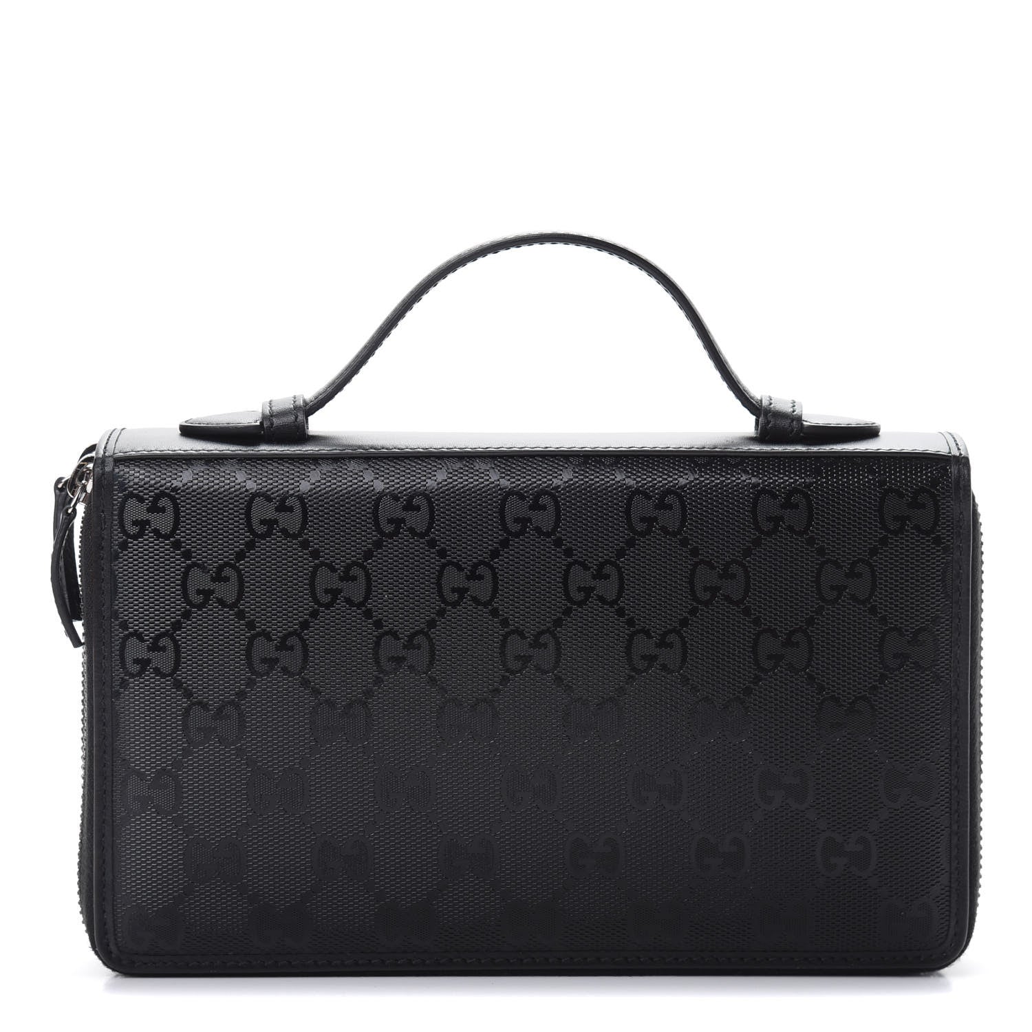 Gucci Imprime Monogram Travel Document Case Black 1 of 10