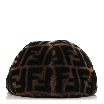 Fendi Shearling Macro FF 1974 Cap M Tobacco 5 of 8