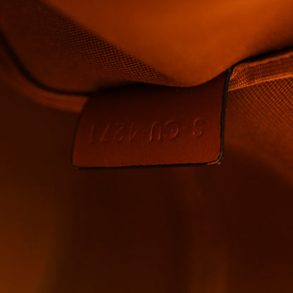 Celine Triomphe Canvas Calfskin Medium Bucket Bag Tan 8 of 20