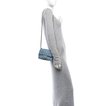 Chanel Denim Quilted Mini Pearl Crush Flap Blue 2 of 10