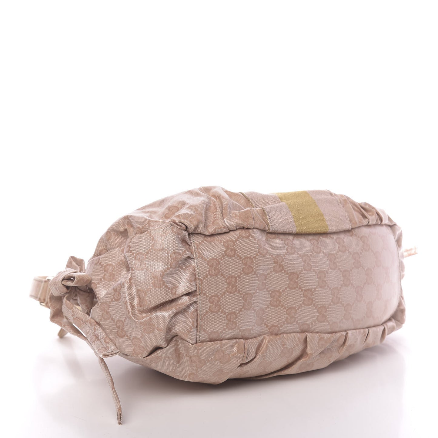 Crystal Monogram Web Hobo Blush