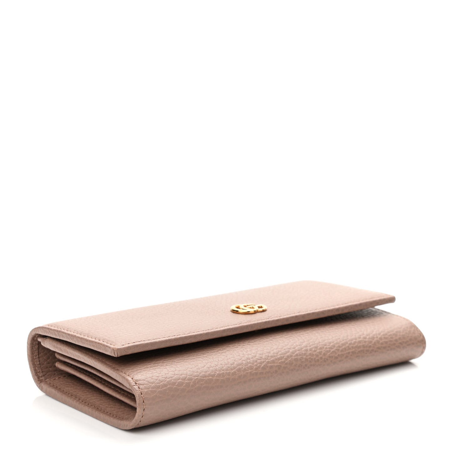Dollar Calfskin Petite GG Marmont Wallet Chain Bag Porcelain Rose