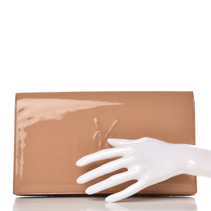 Saint Laurent Patent Calfskin Monogram Large Belle De Jour Clutch Chair 2 of 7