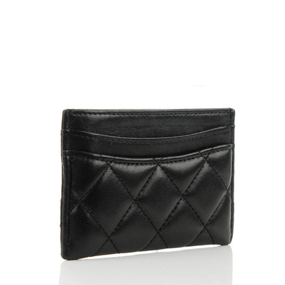 Chanel Lambskin Quilted Card Holder Black 3 of 8