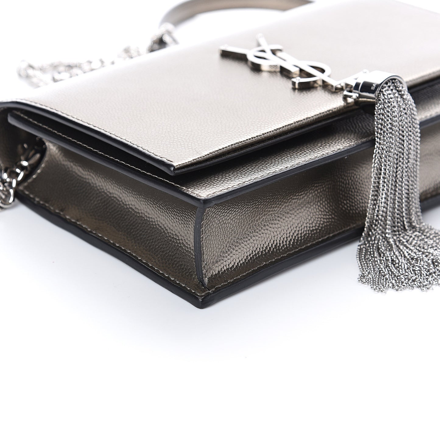 Grain De Poudre Classic Monogram Kate Tassel Chain Wallet Piombo