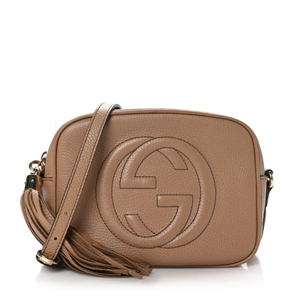 Gucci Pebbled Calfskin Small Soho Disco Bag Camelia 1 of 12