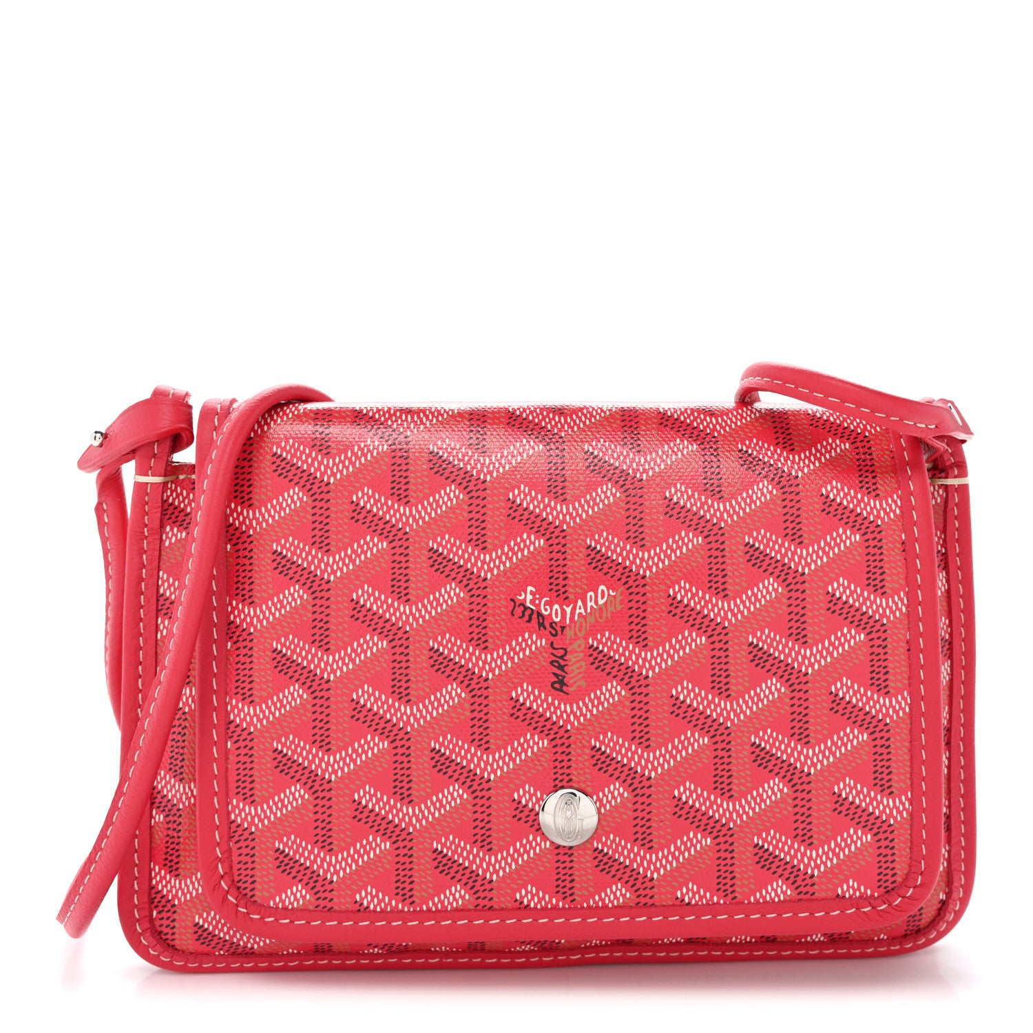 Goyard Goyardine Le Jardin Plumet Wallet Clutch Fuchsia 1 of 10
