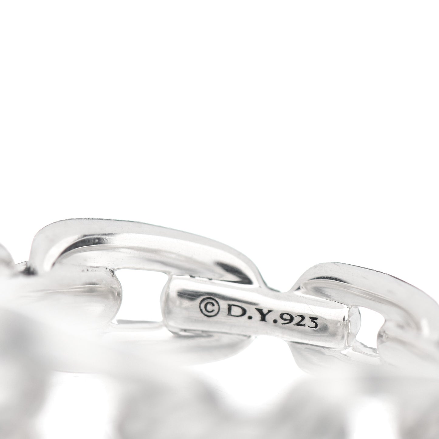 Sterling Silver 8mm Wellesley Link Ring 54 7