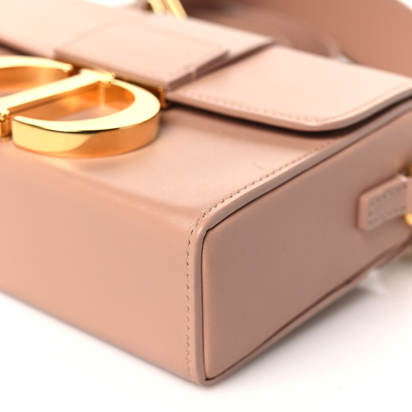 Smooth Calfskin Micro 30 Montaigne Flap Bag Pale Pink