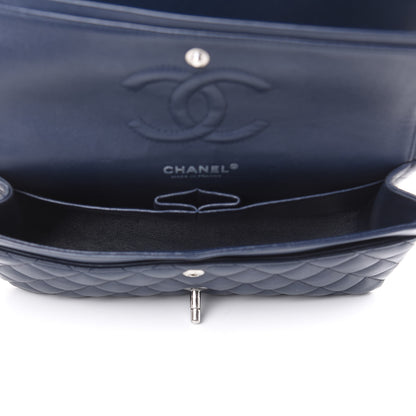 Chanel Lambskin Quilted Medium Double Flap Navy 5 of 16