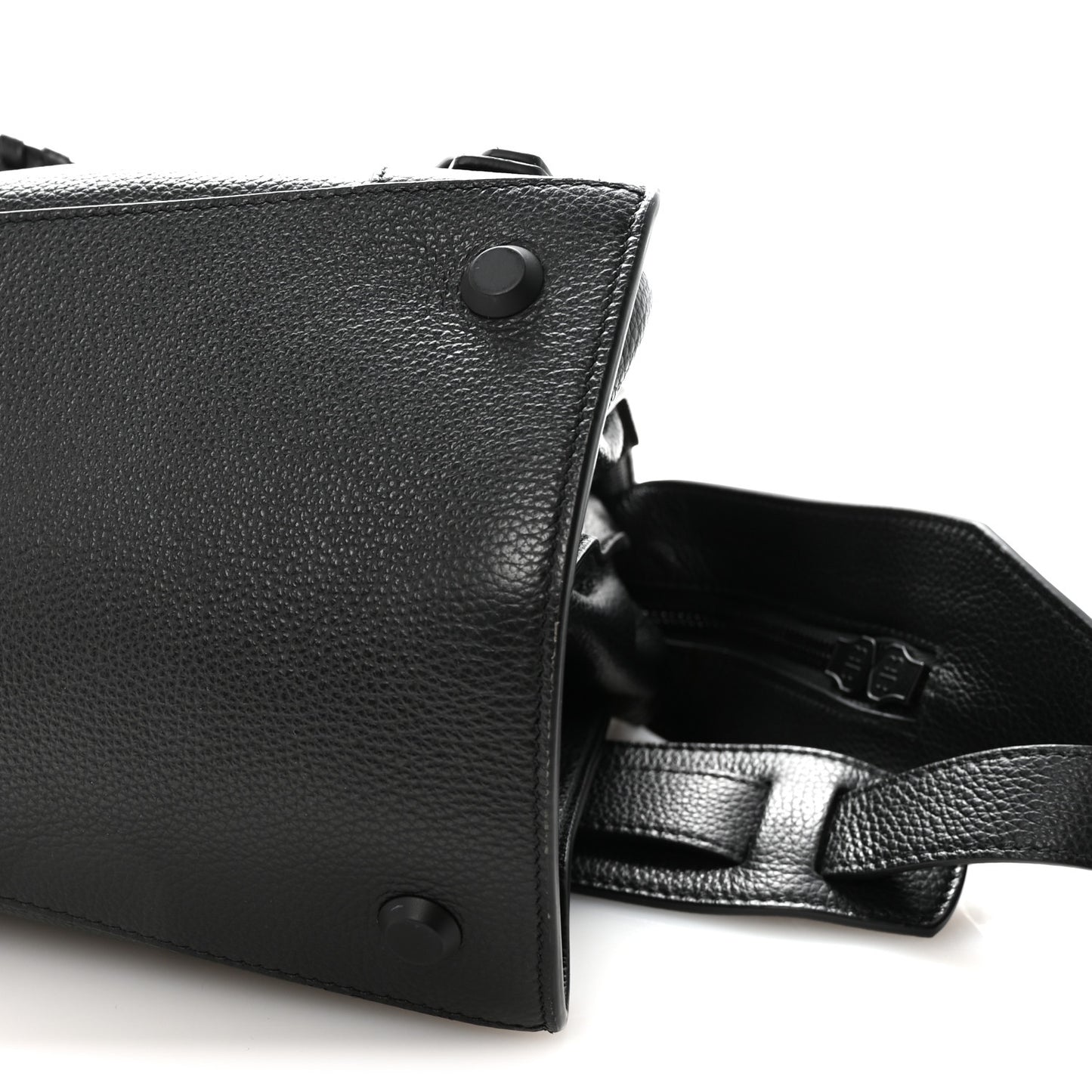 Grained Calfskin Neo Classic Black Hardware Medium City Black