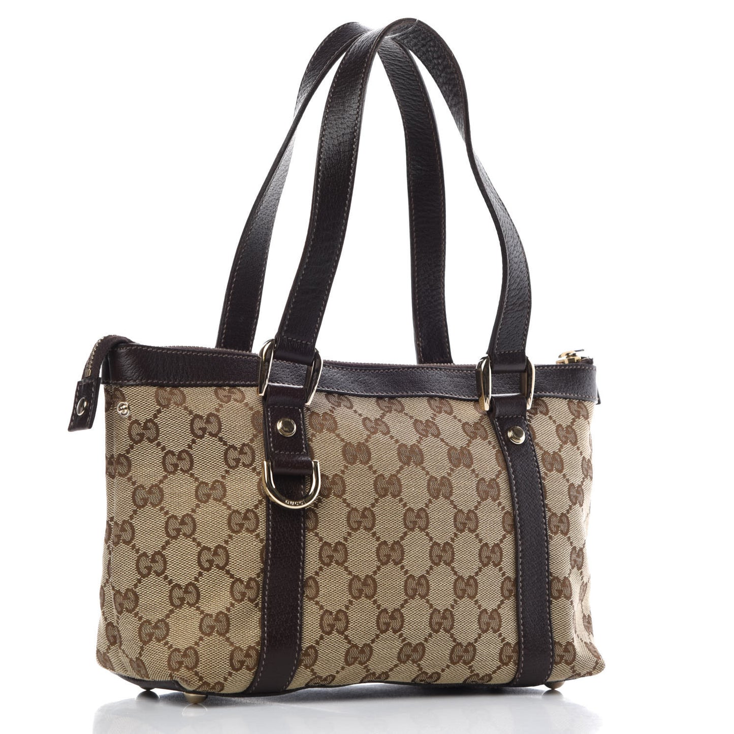 Monogram Small Abbey Tote Dark Brown