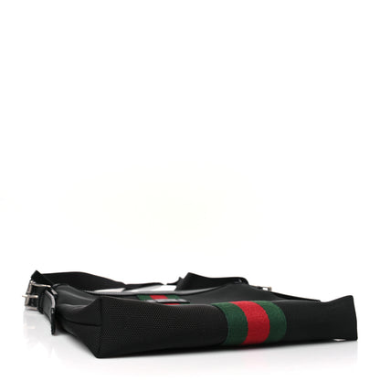 Gucci Techno Canvas Web Messenger Bag Black 4 of 9
