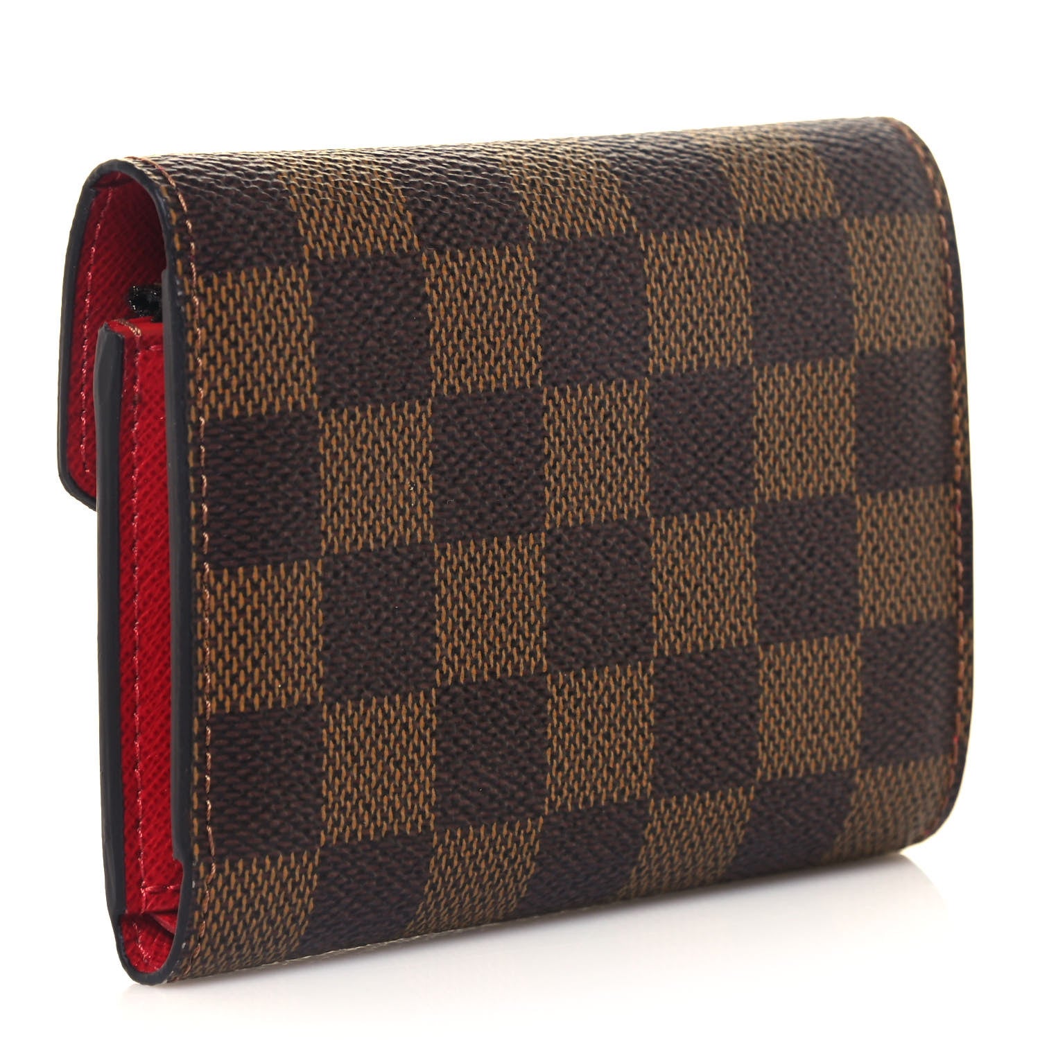 Louis Vuitton Damier Ebene Victorine Wallet Cherry 3 of 10