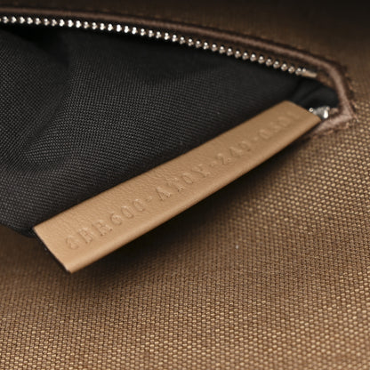 Fendi Velvet Jacquard Crystal FF Baguette Cappuccino 8 of 11