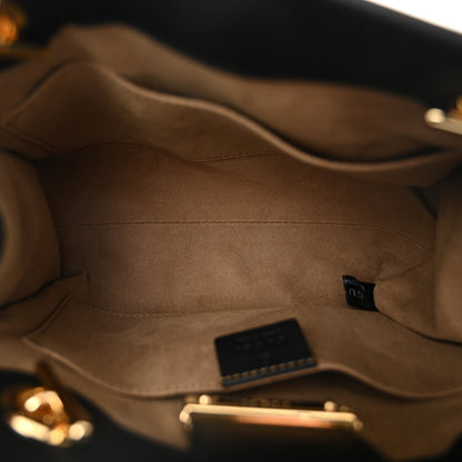 Gucci GG Supreme Monogram Small Padlock Tote Black 5 of 10