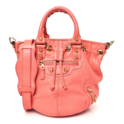 Balenciaga Agneau Giant 12 Gold Hardware Mini Pompon Rose Azalee 1 of 12