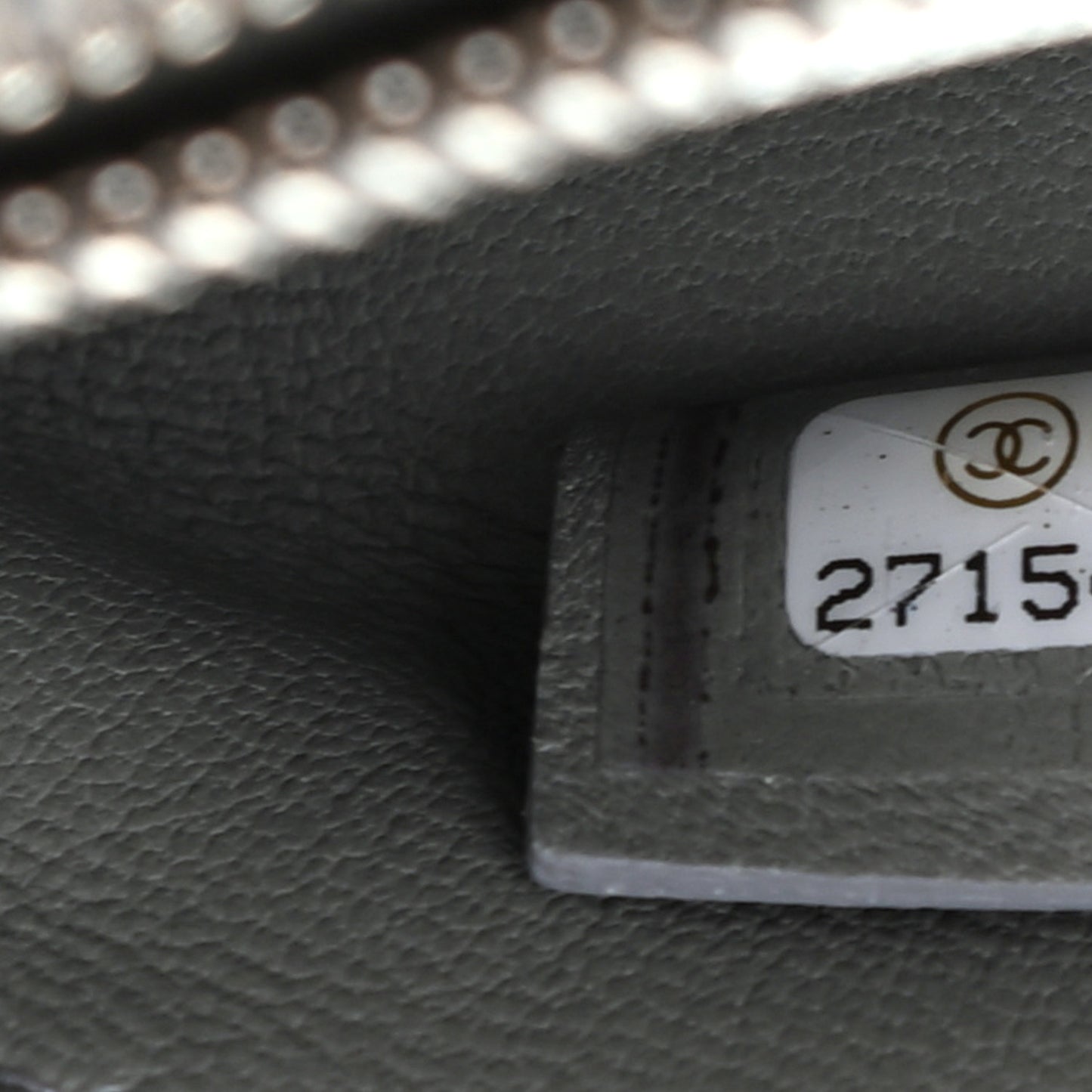 Metallic Crumpled Calfskin Small 31 Pouch Silver