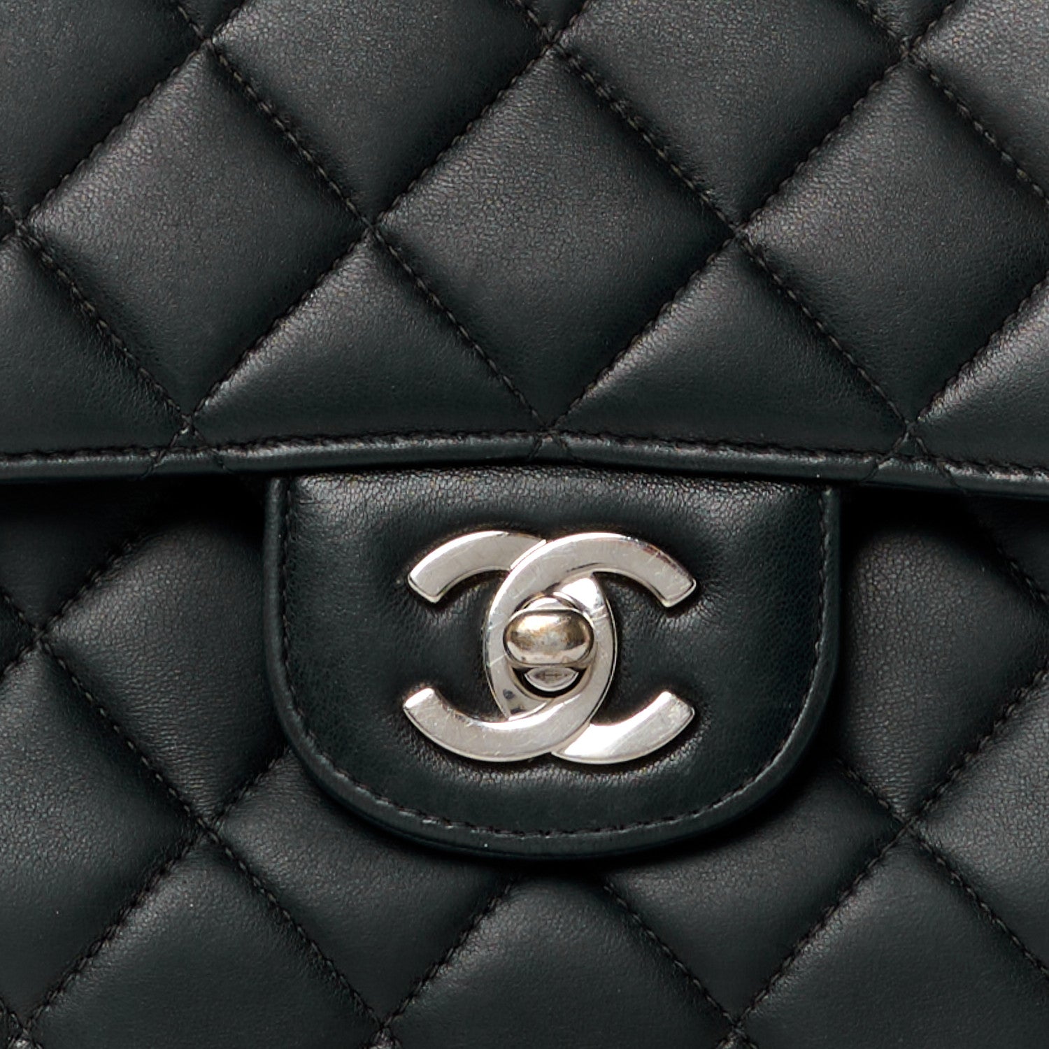 Chanel Lambskin Quilted Medium Double Sided Flap Black 9 of 13