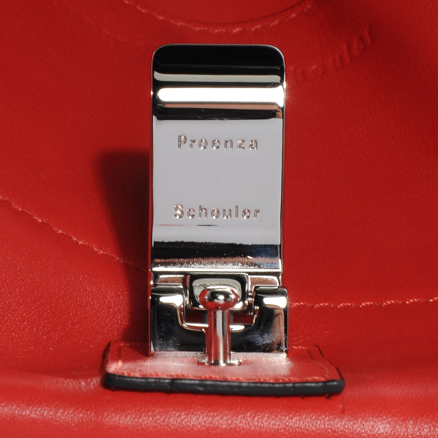 Calfskin PS Courier Bag Poppy Chianti
