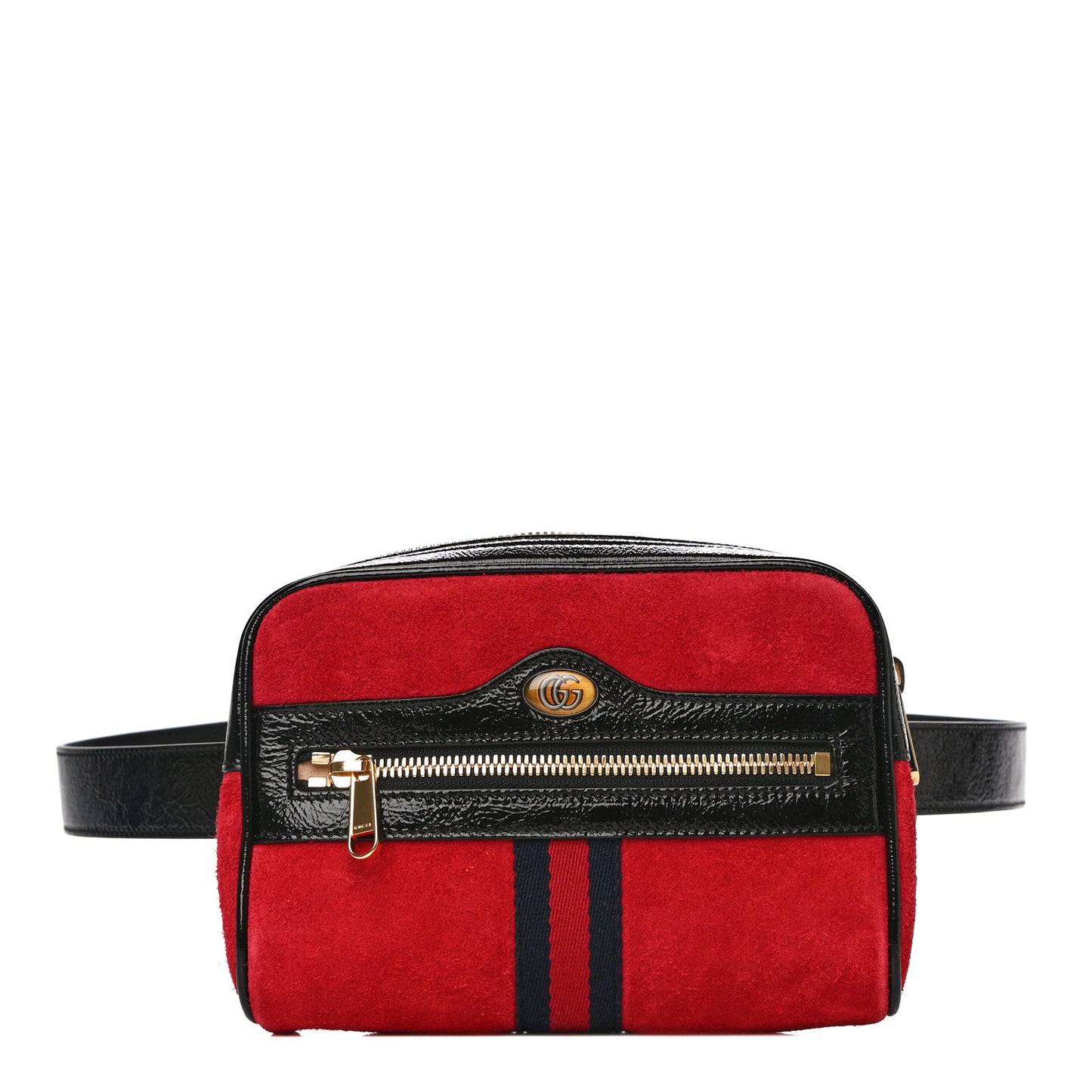 Suede Small Ophidia Belt Bag 95 38 Hibiscus Red