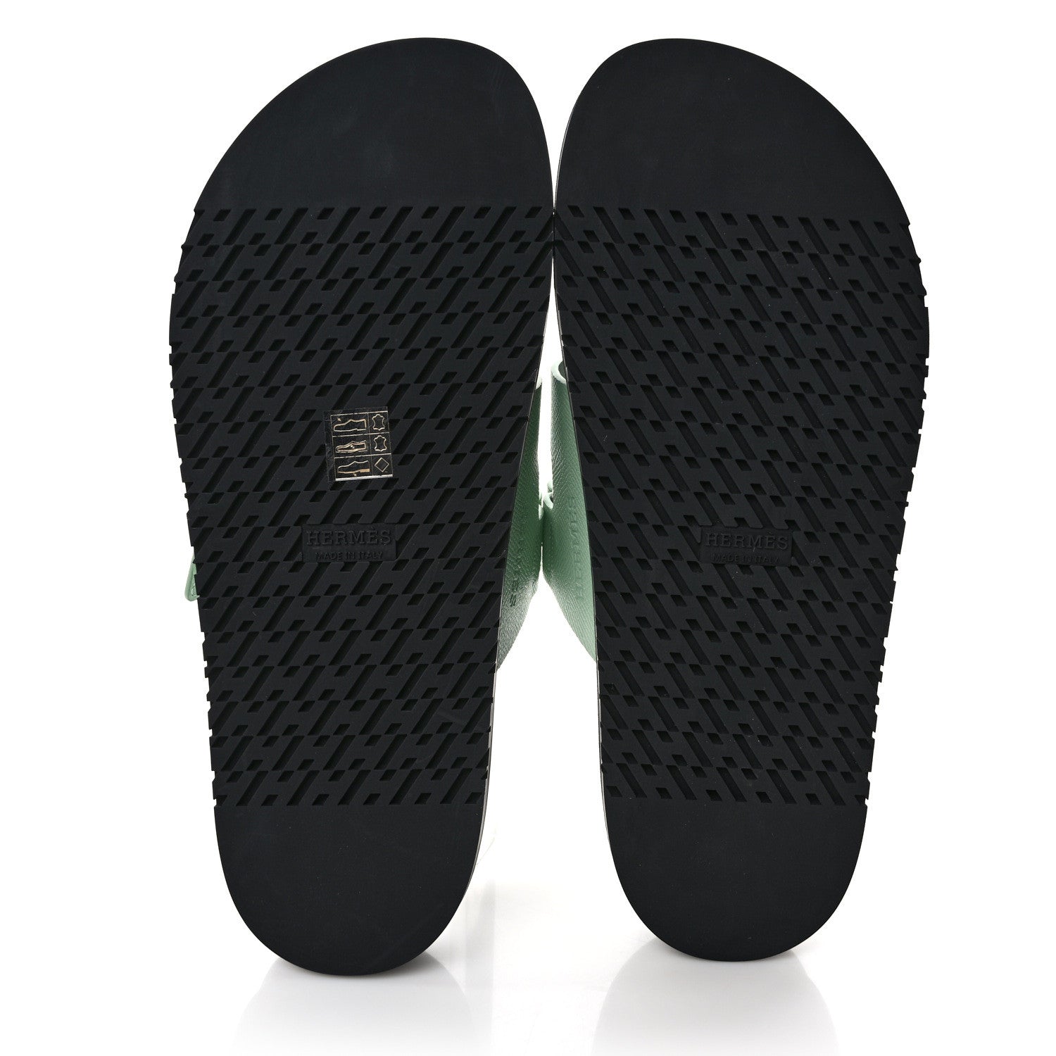 Hermes Epsom Womens Chypre Sandals 41 Vert Jade 5 of 9
