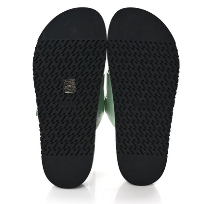 Hermes Epsom Womens Chypre Sandals 41 Vert Jade 5 of 9