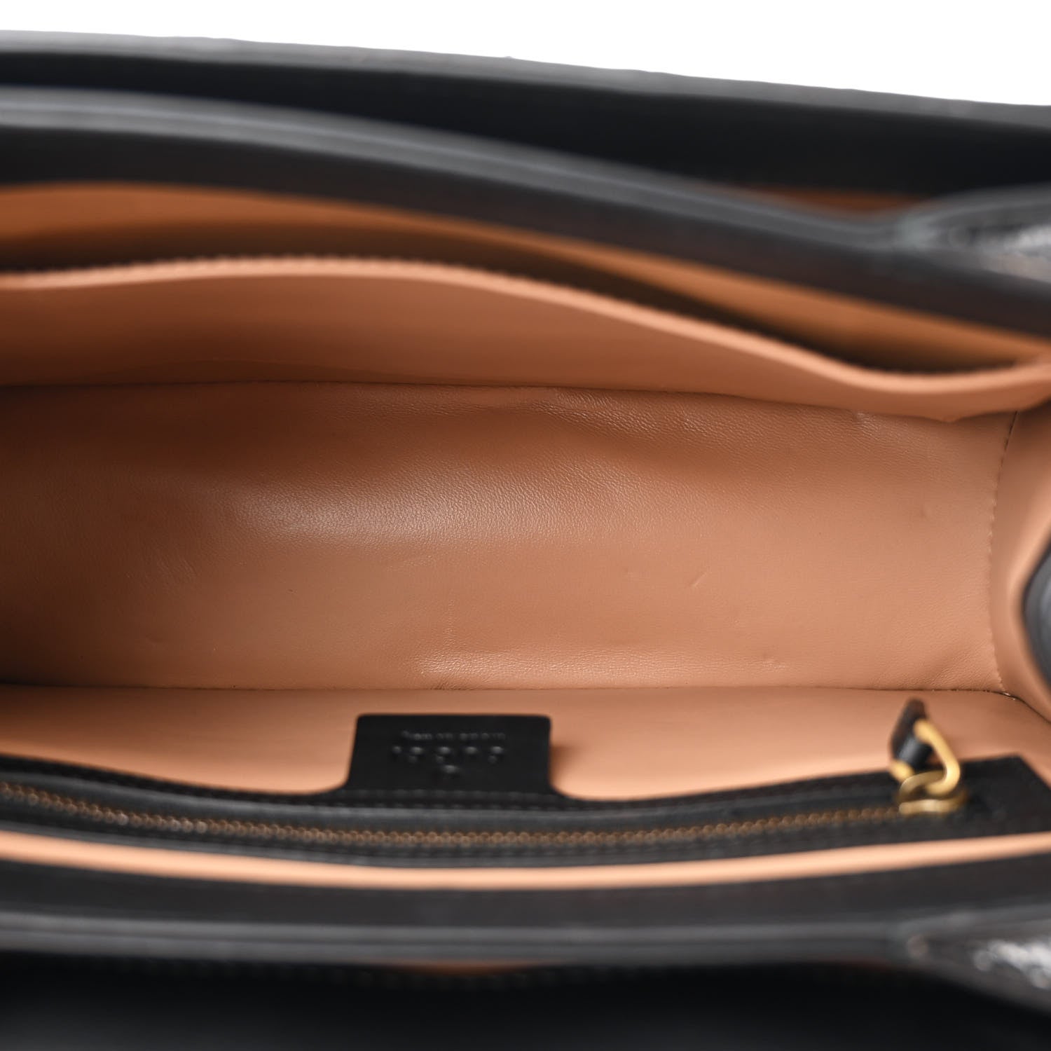 Gucci Snakeskin Sylvie Web Small Queen Margaret Top Handle Bag Black 5 of 12