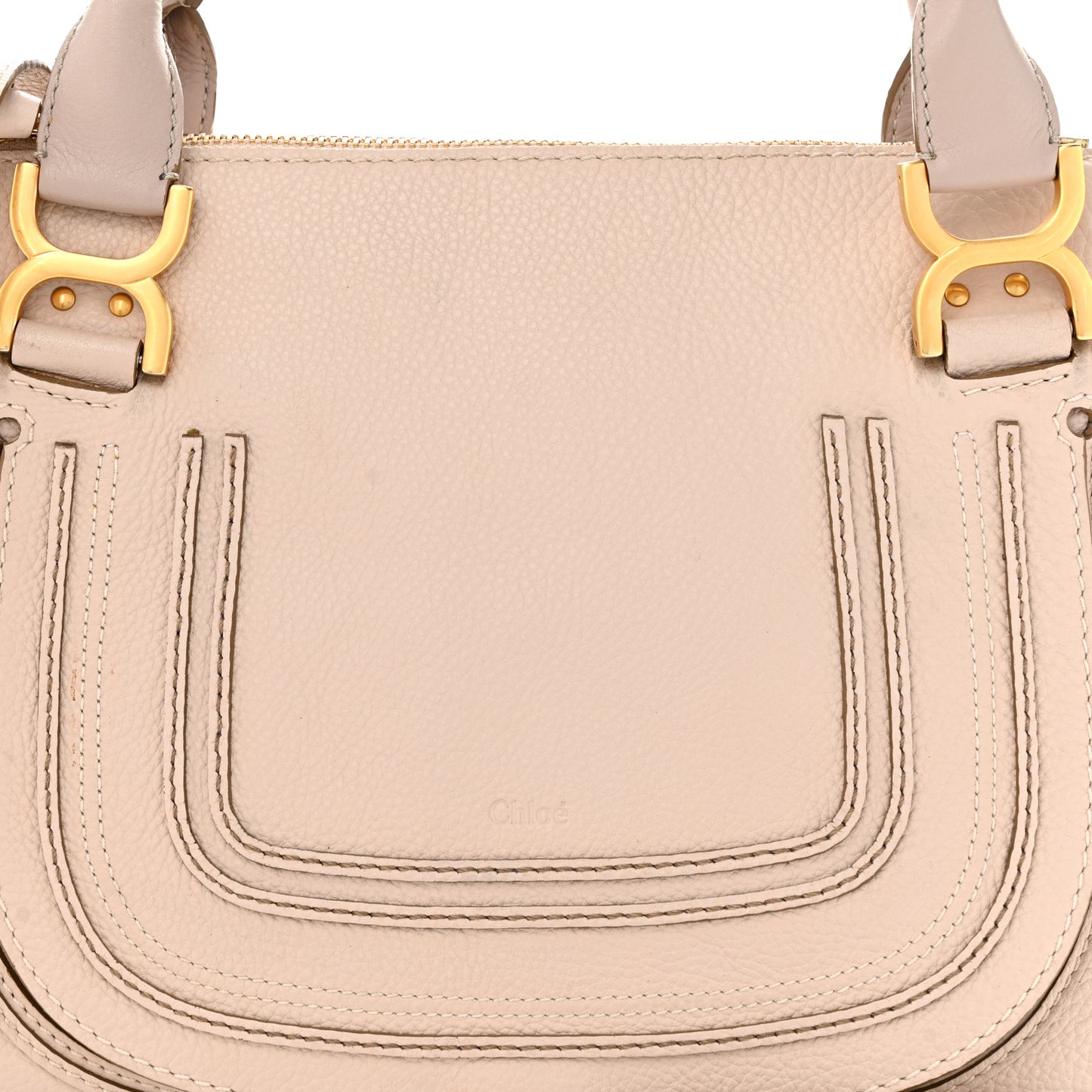 Calfskin Medium Marcie Satchel Abstract White