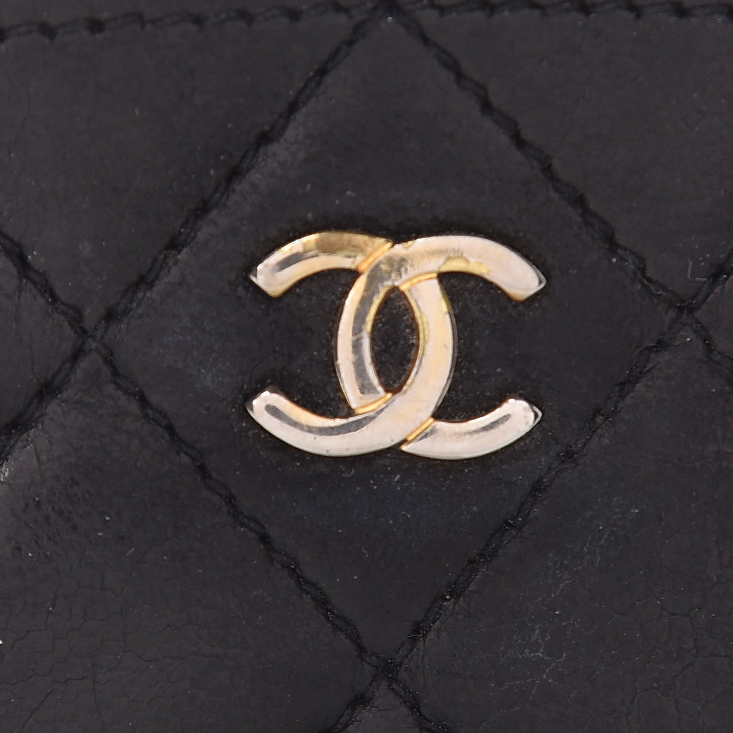 Chanel Lambskin Quilted CC Shoulder Bag Black 15 of 15