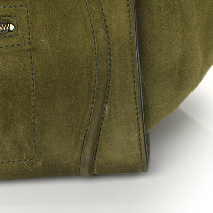 Celine Suede Medium Phantom Luggage Olive 12 of 15