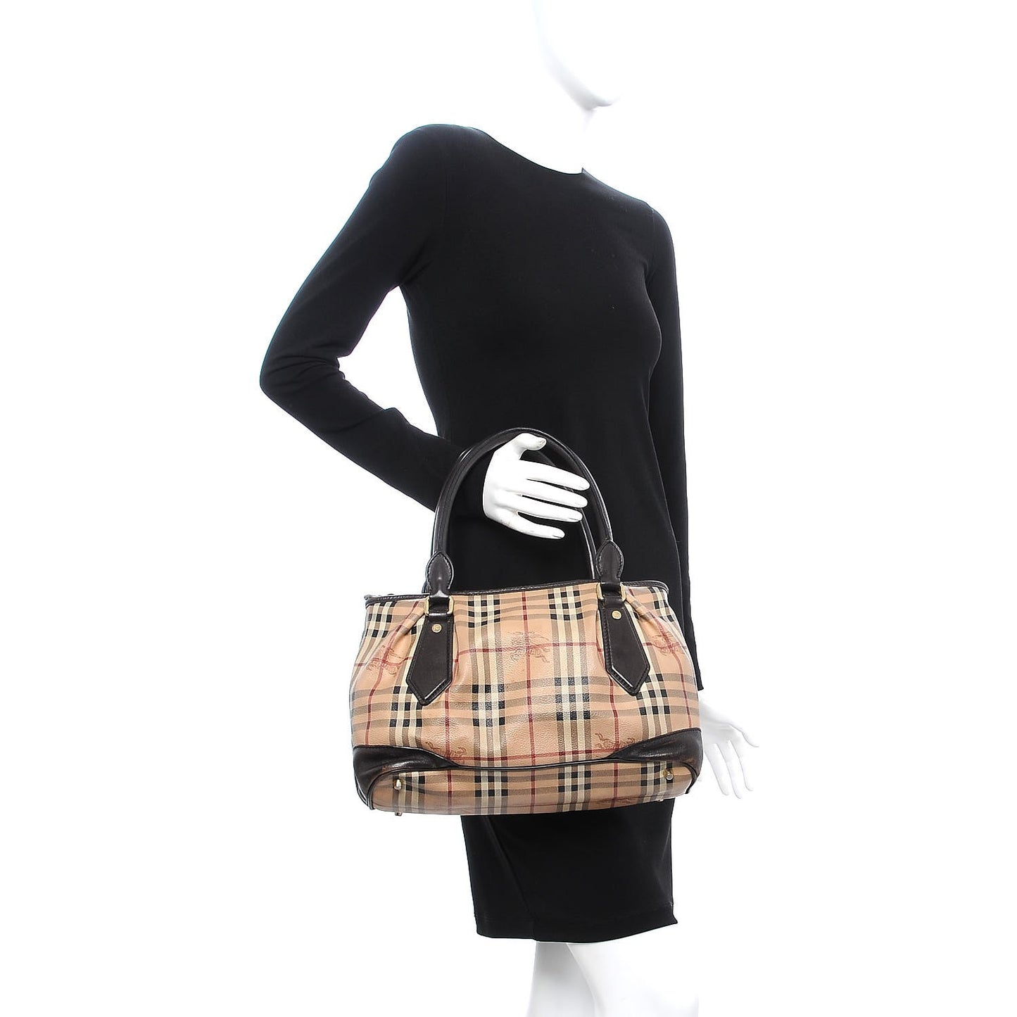 Haymarket Check Medium Heathcliff Tote Chocolate