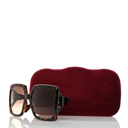 Gucci Acetate Square Frame Sunglasses GG0876S Tortoise 8 of 8