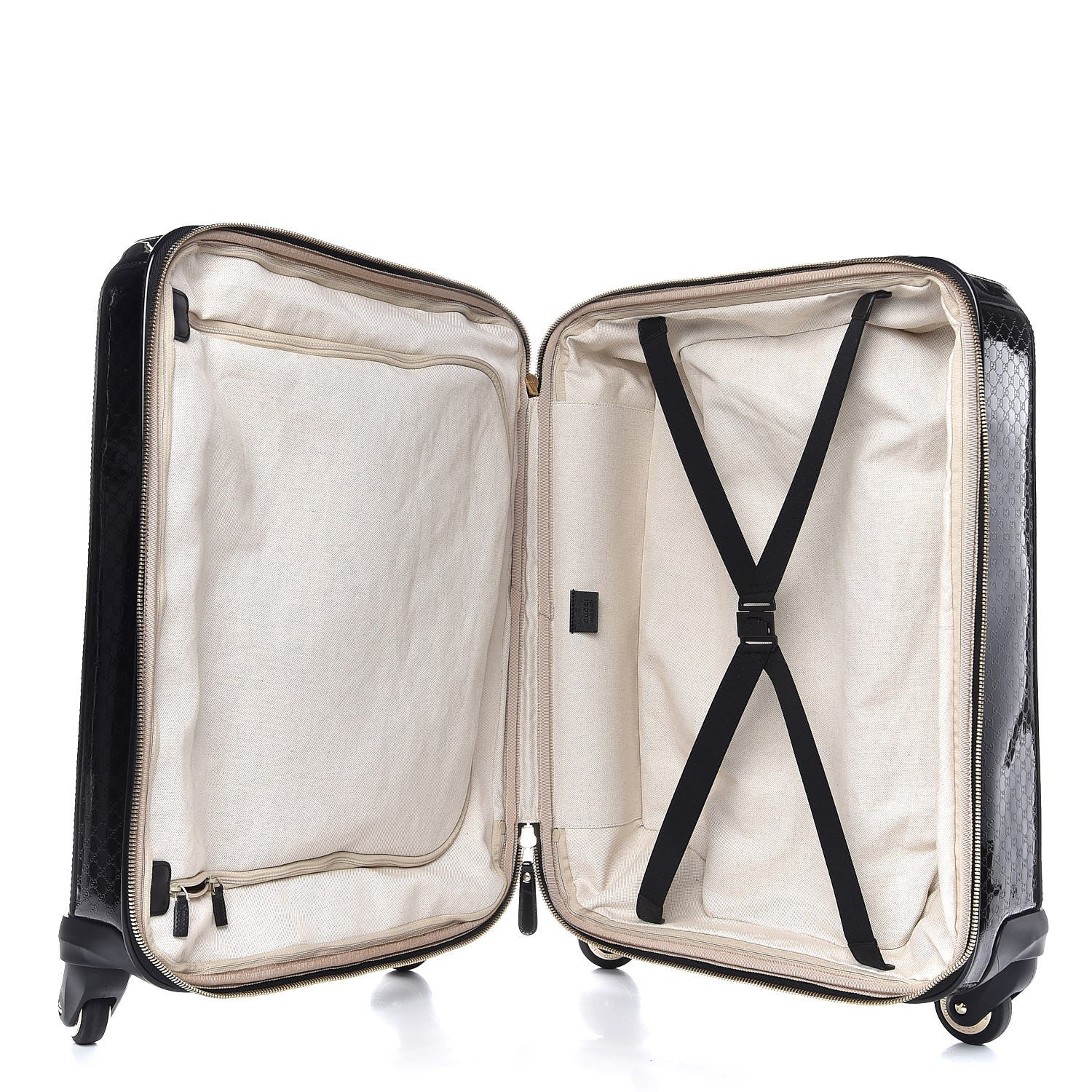Gucci Patent Microguccissima Carry On Suitcase Black 5 of 12