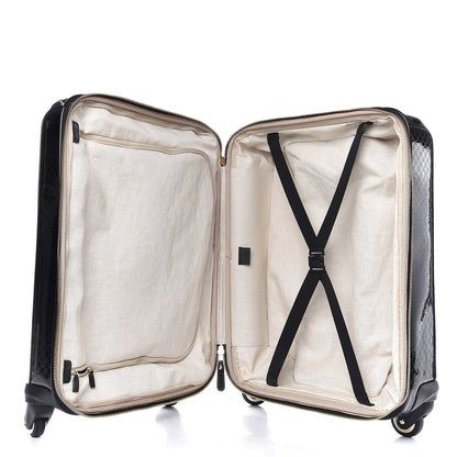 Gucci Patent Microguccissima Carry On Suitcase Black 5 of 12