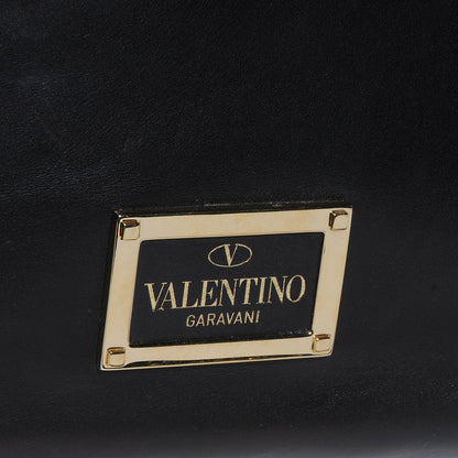 Valentino Garavani Leather Rockstud Top Handle Tote Black 5 of 12