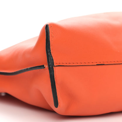 Loewe Nappa Calfskin Mini Flamenco Knot Clutch With Chain Orange 8 of 9