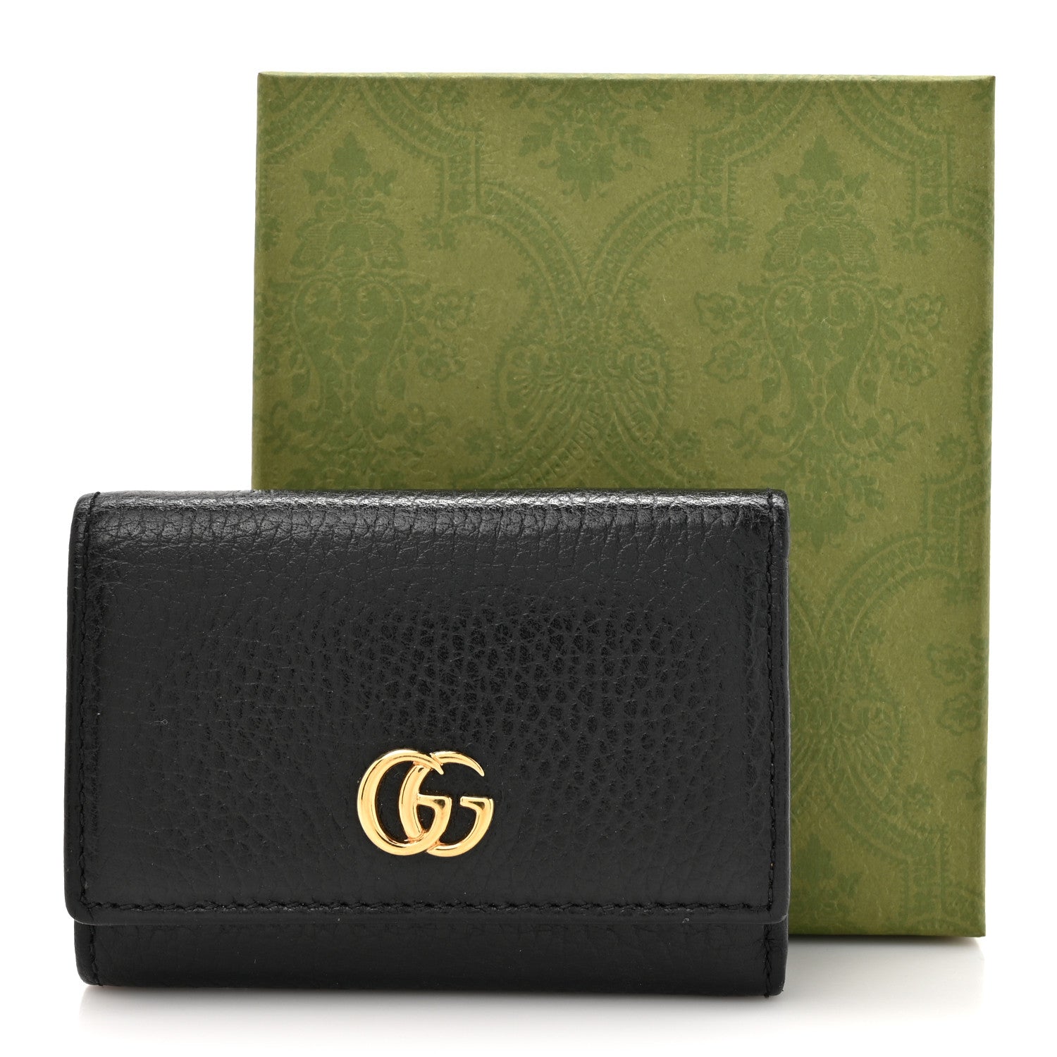 Gucci Dollar Calfskin GG Marmont Wallet Black 11 of 11