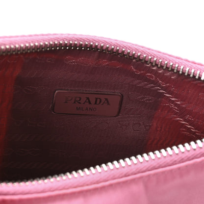Prada Tessuto Nylon Saffiano Mini Re-Edition 2005 Bag Begonia 6 of 13