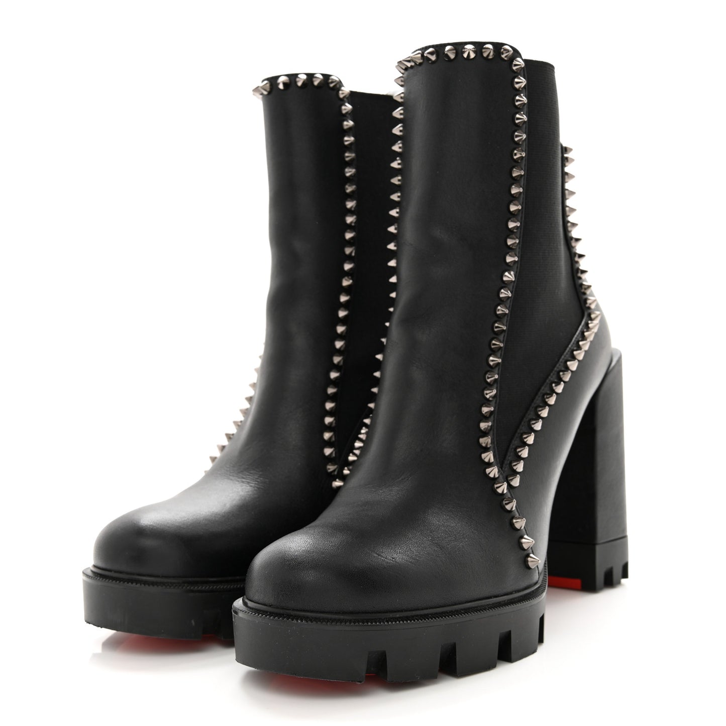 Nappa Out Line Spike Lug 100 Boots 38 Black