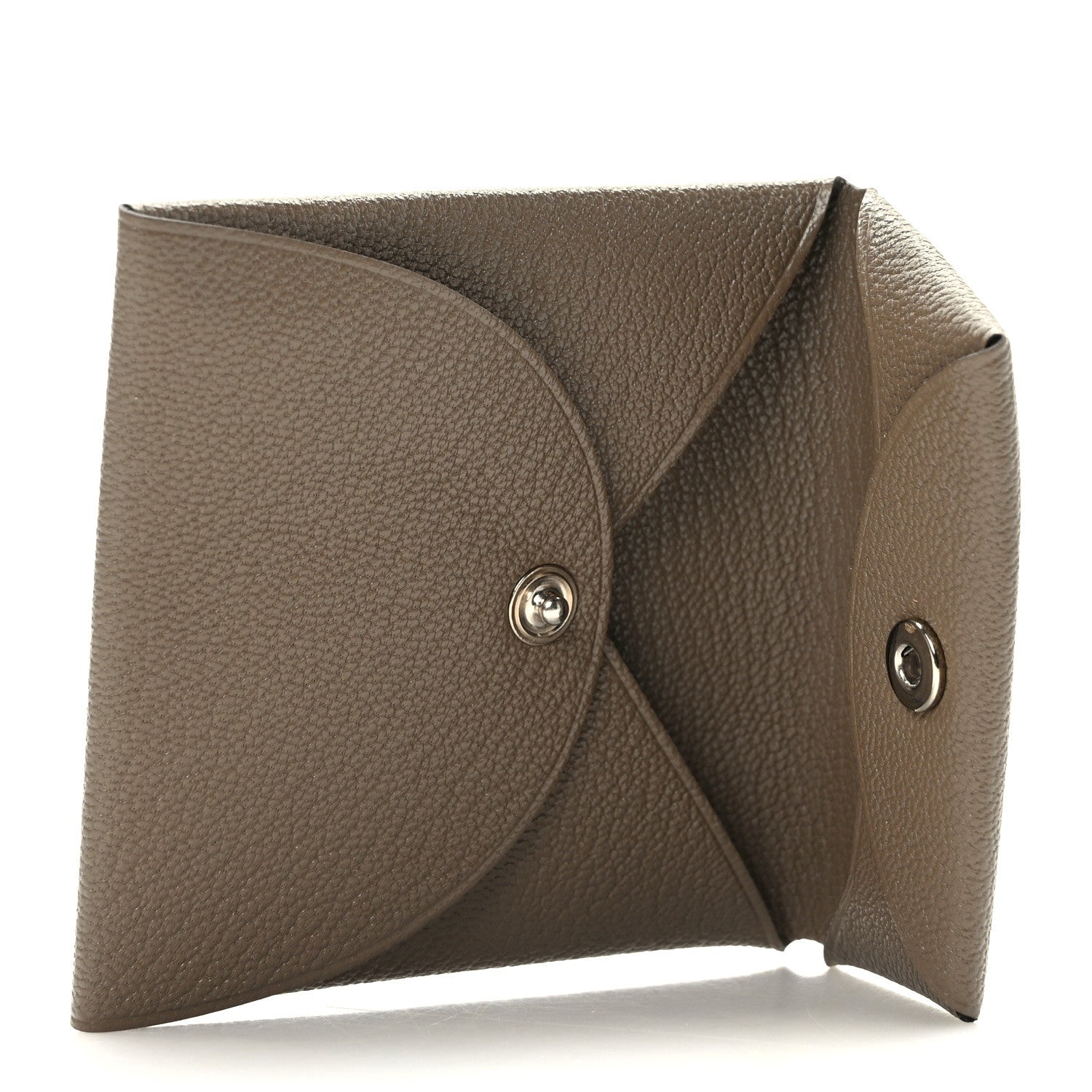 Hermes Chevre Mysore Bastia Coin Purse Etoupe 5 of 7