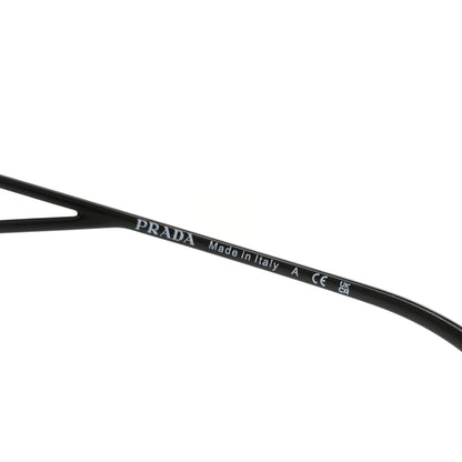Prada Metal Symbole Triangle Logo Sunglasses SPR 50Z Black Grey 5 of 7