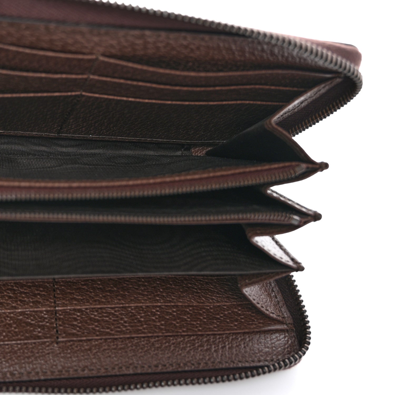 Gucci GG Supreme Monogram Equestrian Diana Zip Around Continental Wallet Beige Ebony Multicolor New Acero 5 of 10